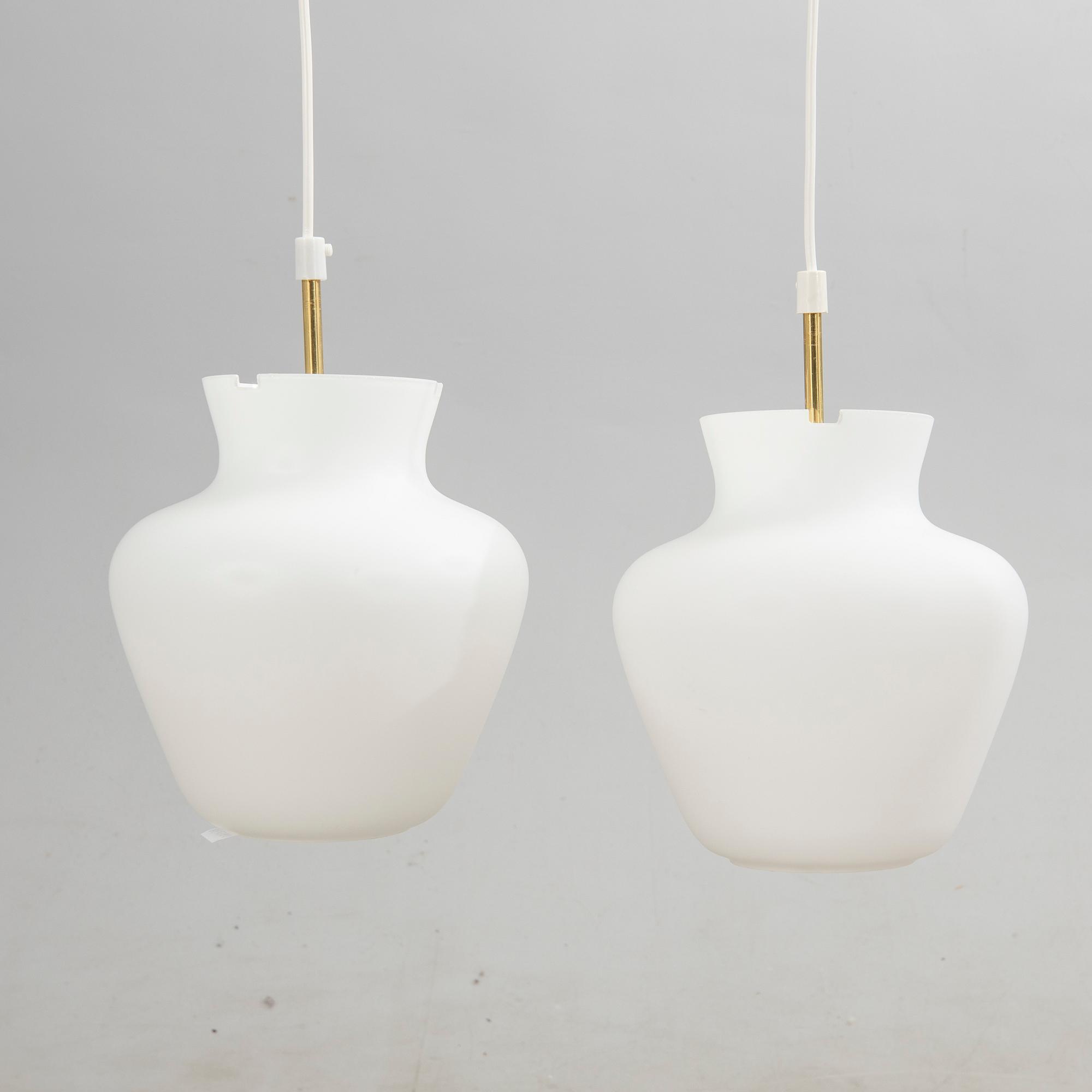 Taklampor, ett par, Asea, 1900-talets mitt.