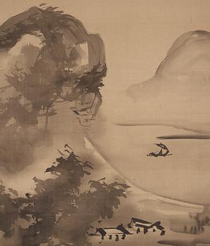 Two japanese hanging scrolls, 20th century.