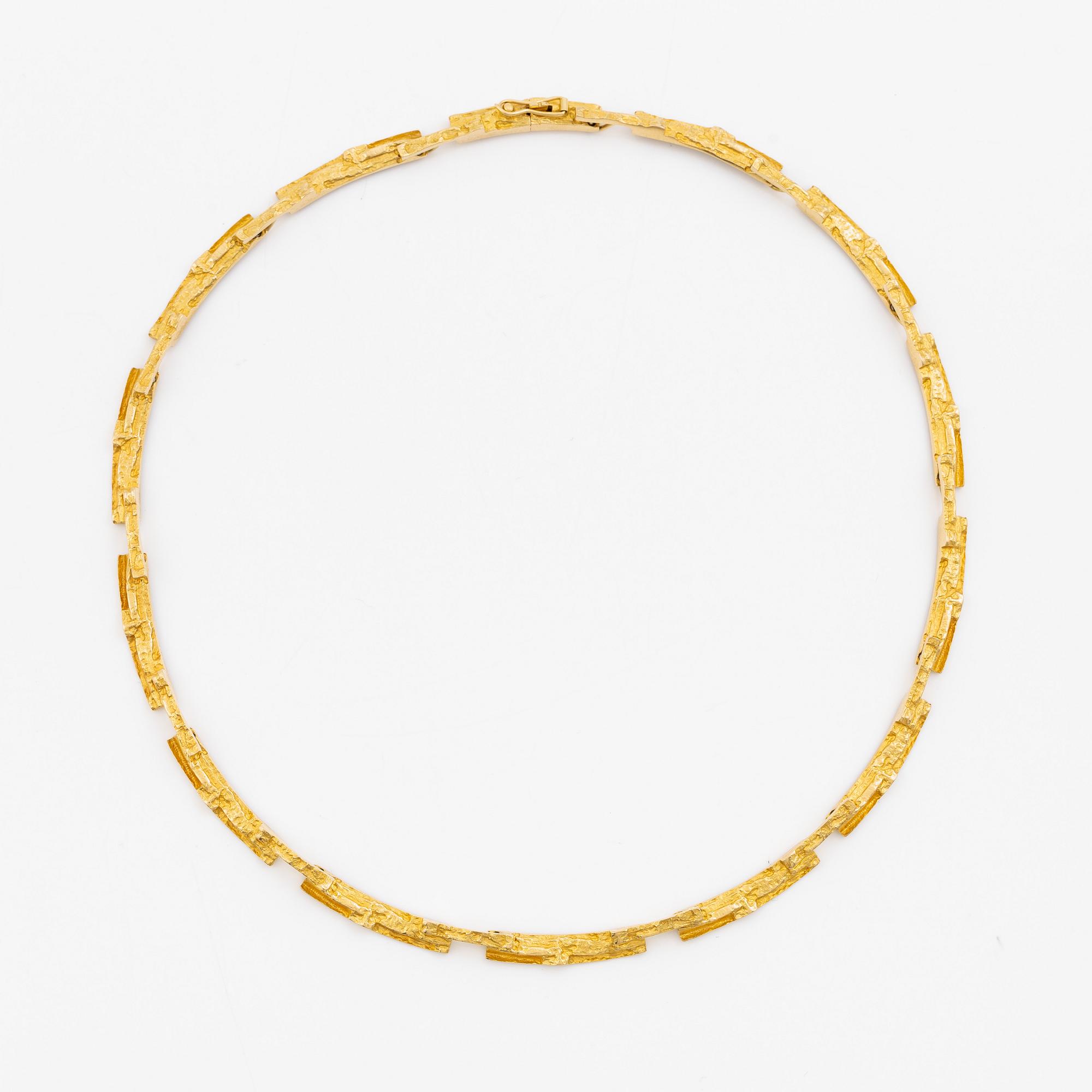 Björn Weckström, collier, 18K guld, för Lapponia, Finland 1991.