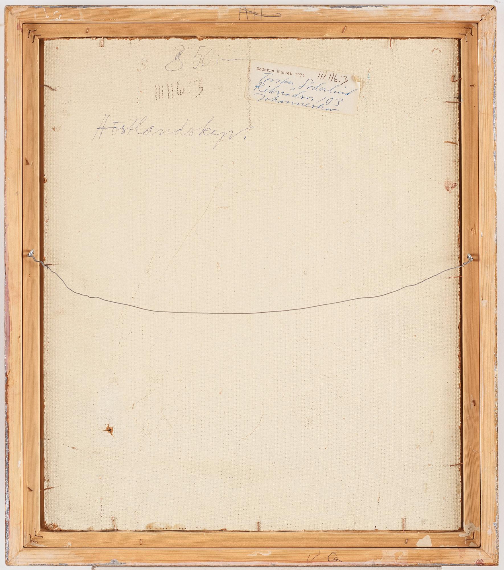 Torsten Renqvist, "Höstlandskap".