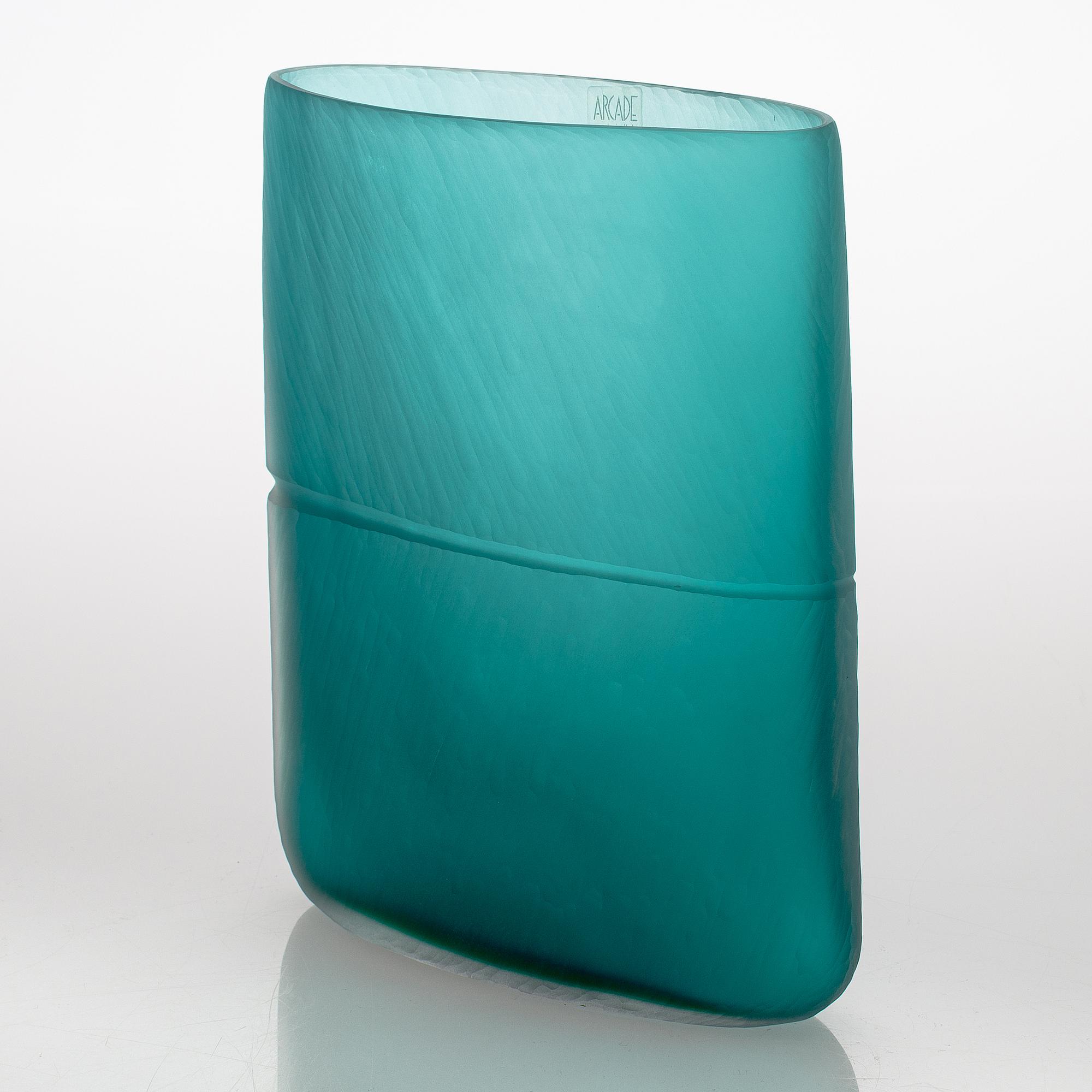 Ivan Baj, konstglas / vas, Arcade, Murano, signerad. Tidigt 2000-tal.