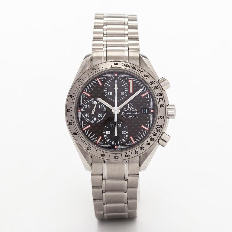 Omega, Speedmaster, Racing, "Michael Schumacher World Champion 2001", Limited Edition, rannekello, 39 mm.