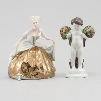 FIGURINER, 2 st, porslin, Rosenthal, 1900-tal.