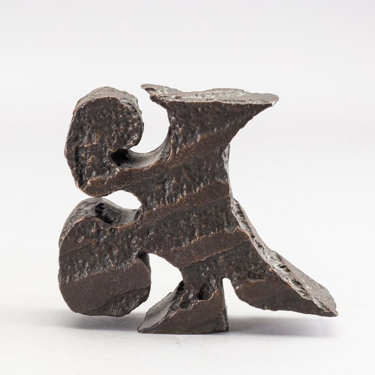 An signed and numbered bronze sculpture '23' by Carl Fredrik Reuterswärd.