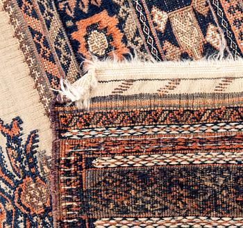 Carpet Baluch old partly flat weave, 127x78 cm.