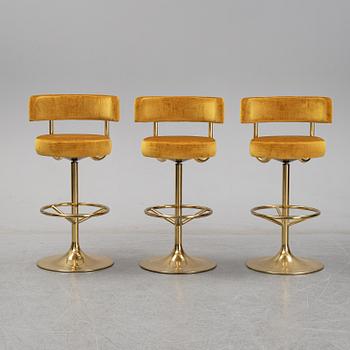 Three barstools, Johansson Design.