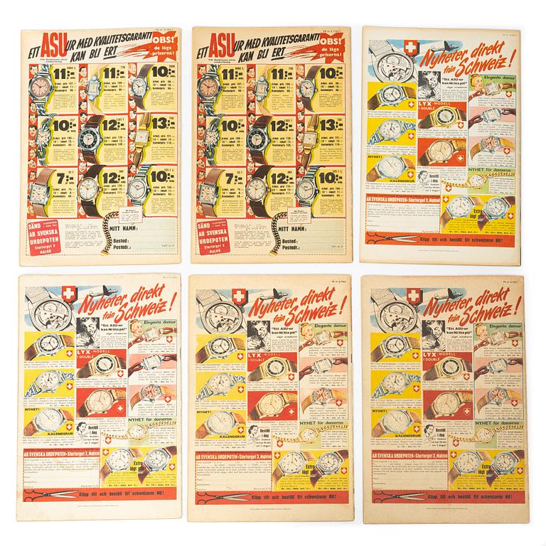 Comic books, 26 issues, "The Phantom", 1951.
