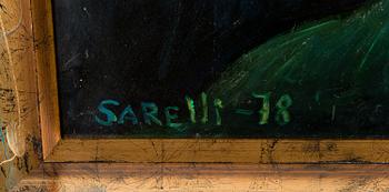 PAAVO SARELLI, öljy levylle, signeerattu ja päivätty -78.