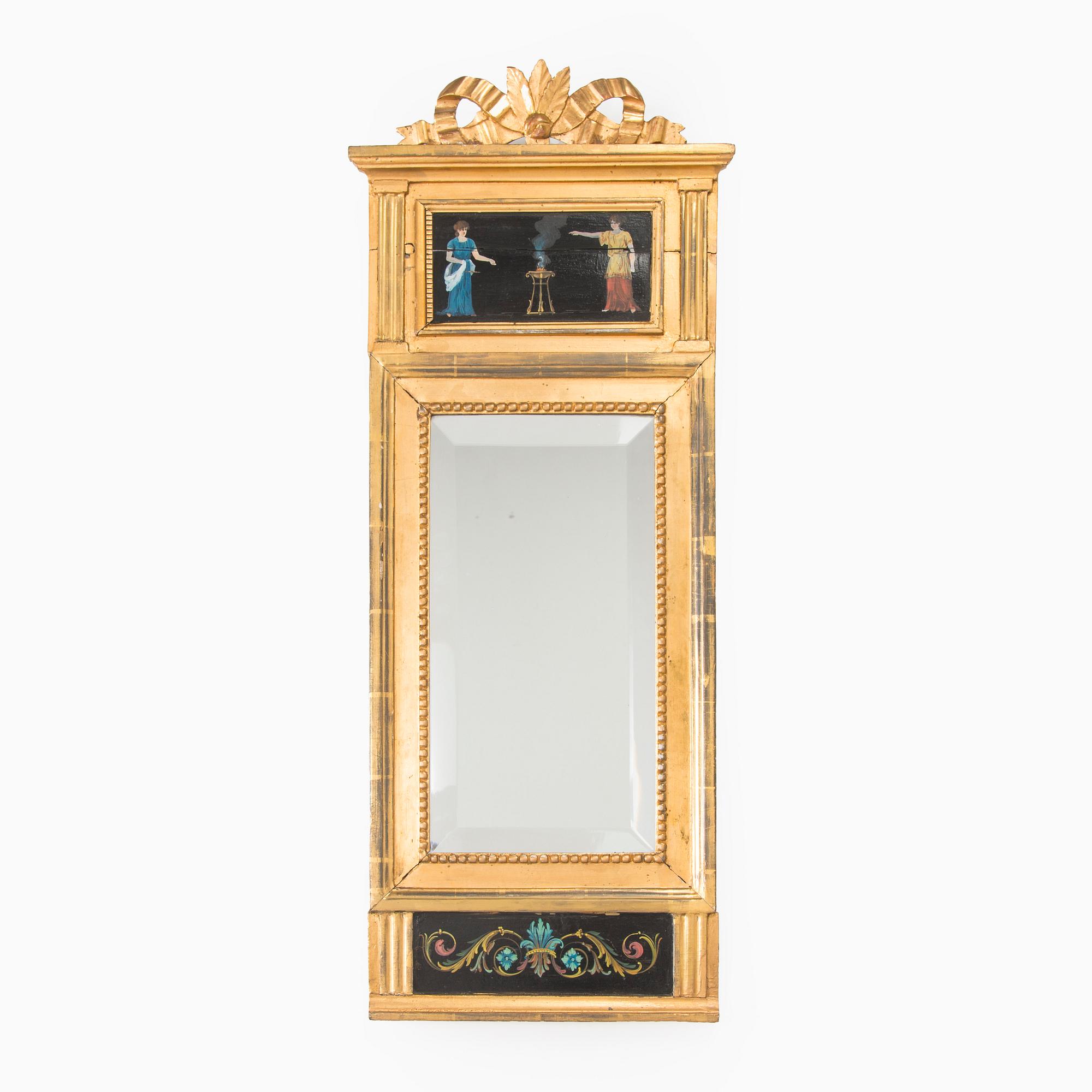 Mirror, Gustavian style, 19th century.