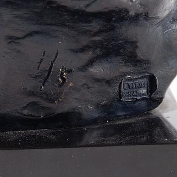 Gudmar Olovson, skulptur. Brons. Signerad. Numrerad. Gjutarstämpel. Total höjd 27 cm.