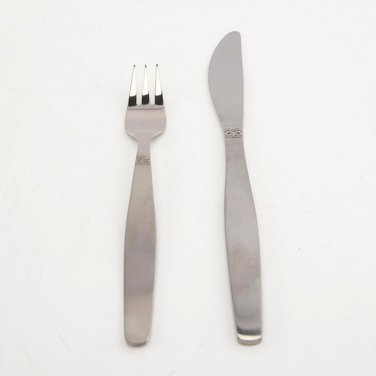 Sonja Katzin, 75-piece cutlery set "Sessan" for Nils Johan, 1960s, stainless steel.