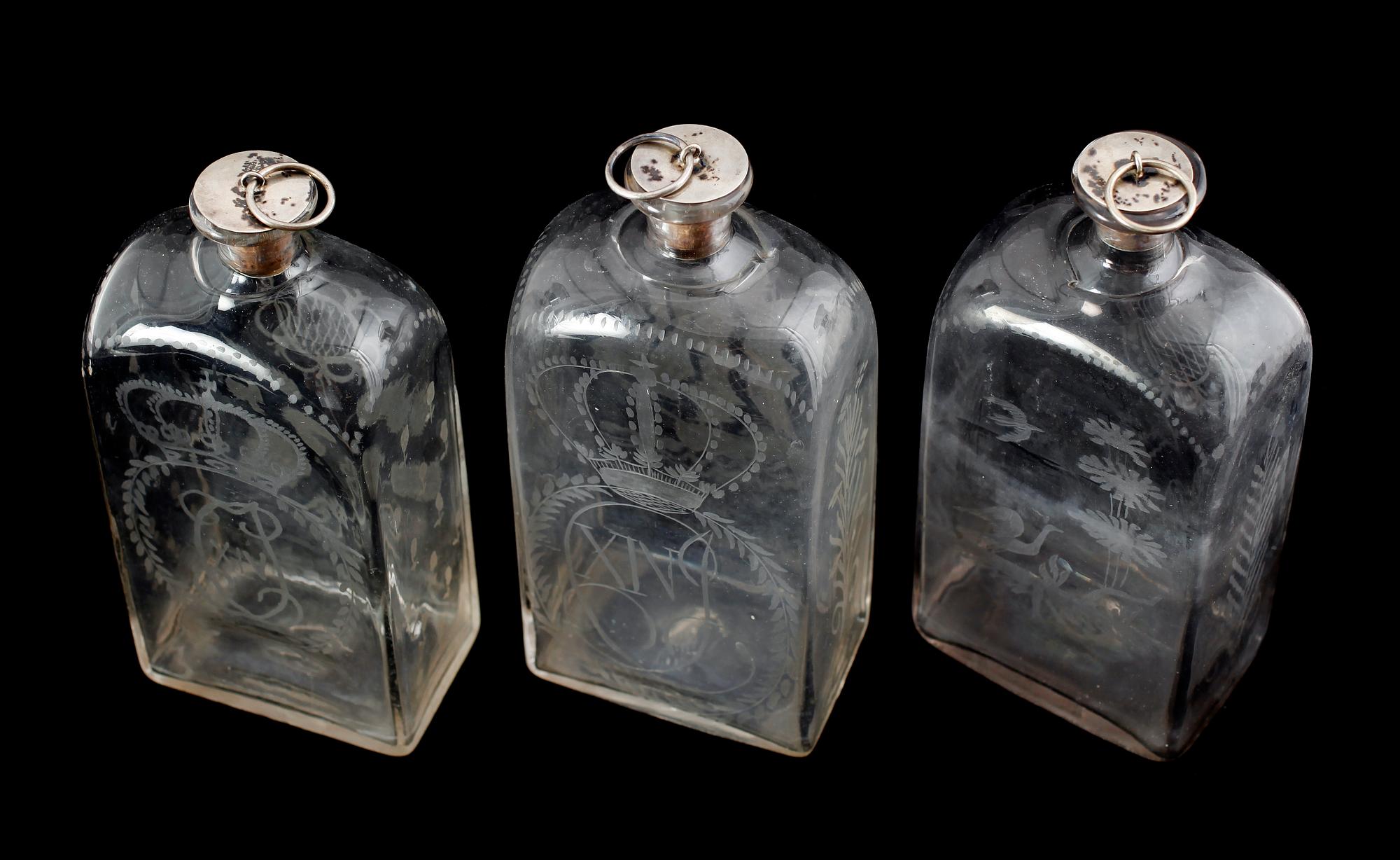 FLASKSCHATULL, 1800-talets mitt.
