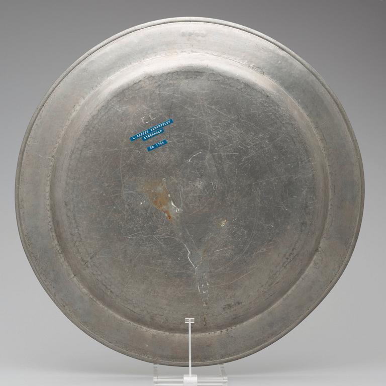 FAT, av Levin Caspar Schönfeldt 1706, mästare i Stockholm 1693-1715.