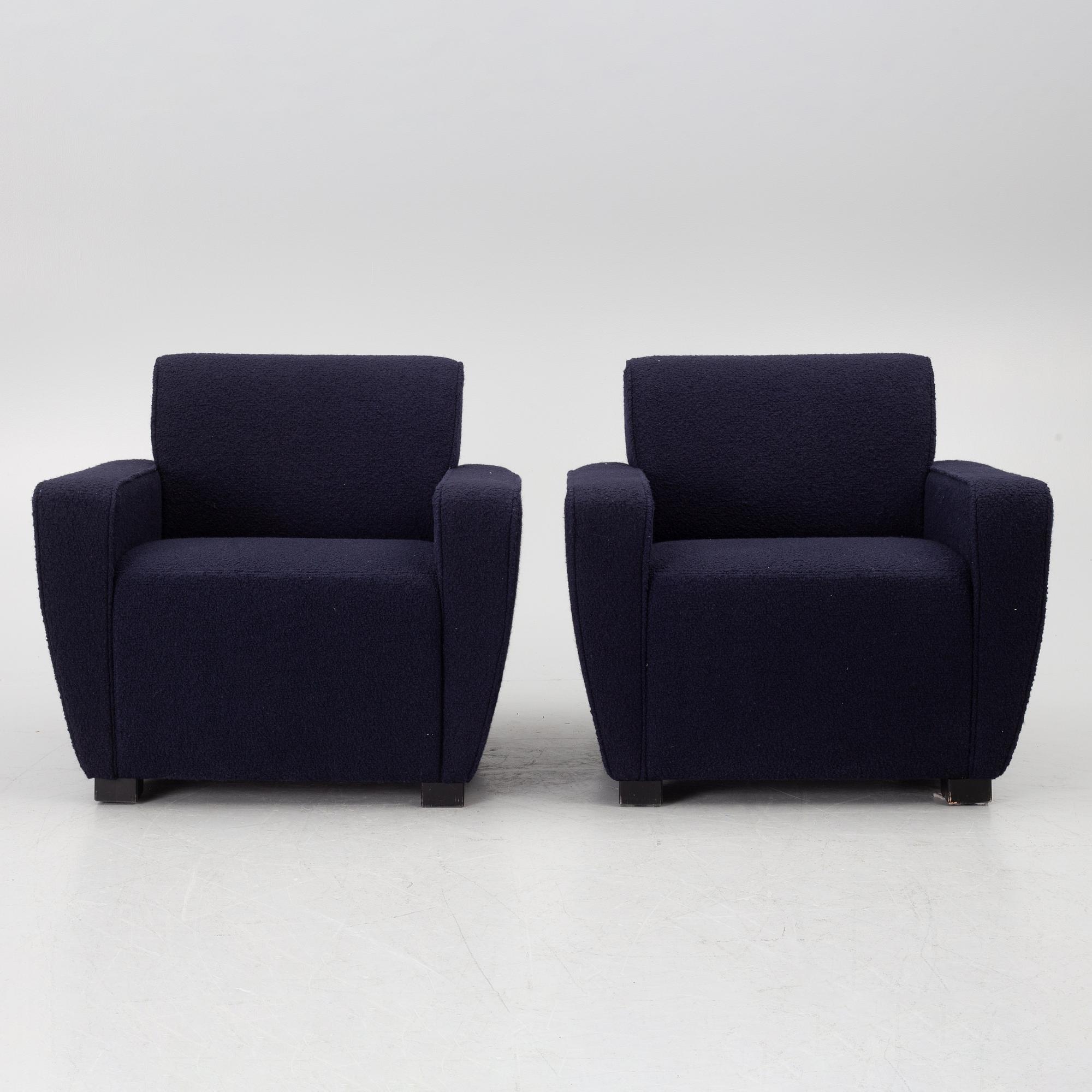 Fredrik Carlström, a pair of "Josefina" armchairs, Austere.