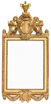 921. A Gustavian mirror.