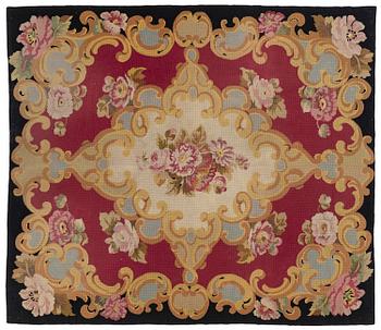 233. Antony Armstrong Jones, Lords Snowdons carpet, embroided c. 324 x 276 cm.