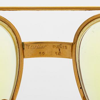 Cartier, 1980s 'Vendôme Louis' sunglasses.