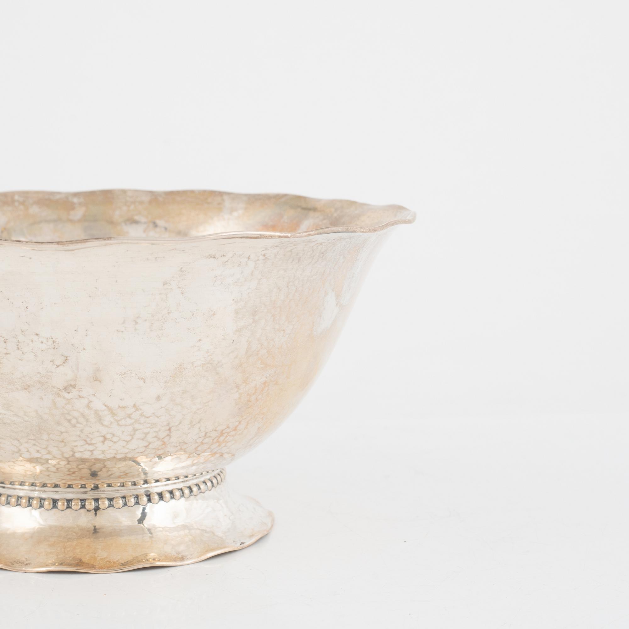 Skål, silver, GAB, Stockholm 1940.