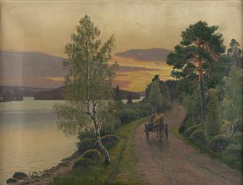 Felix Frang-Pahlama, Country Road at Sunset.