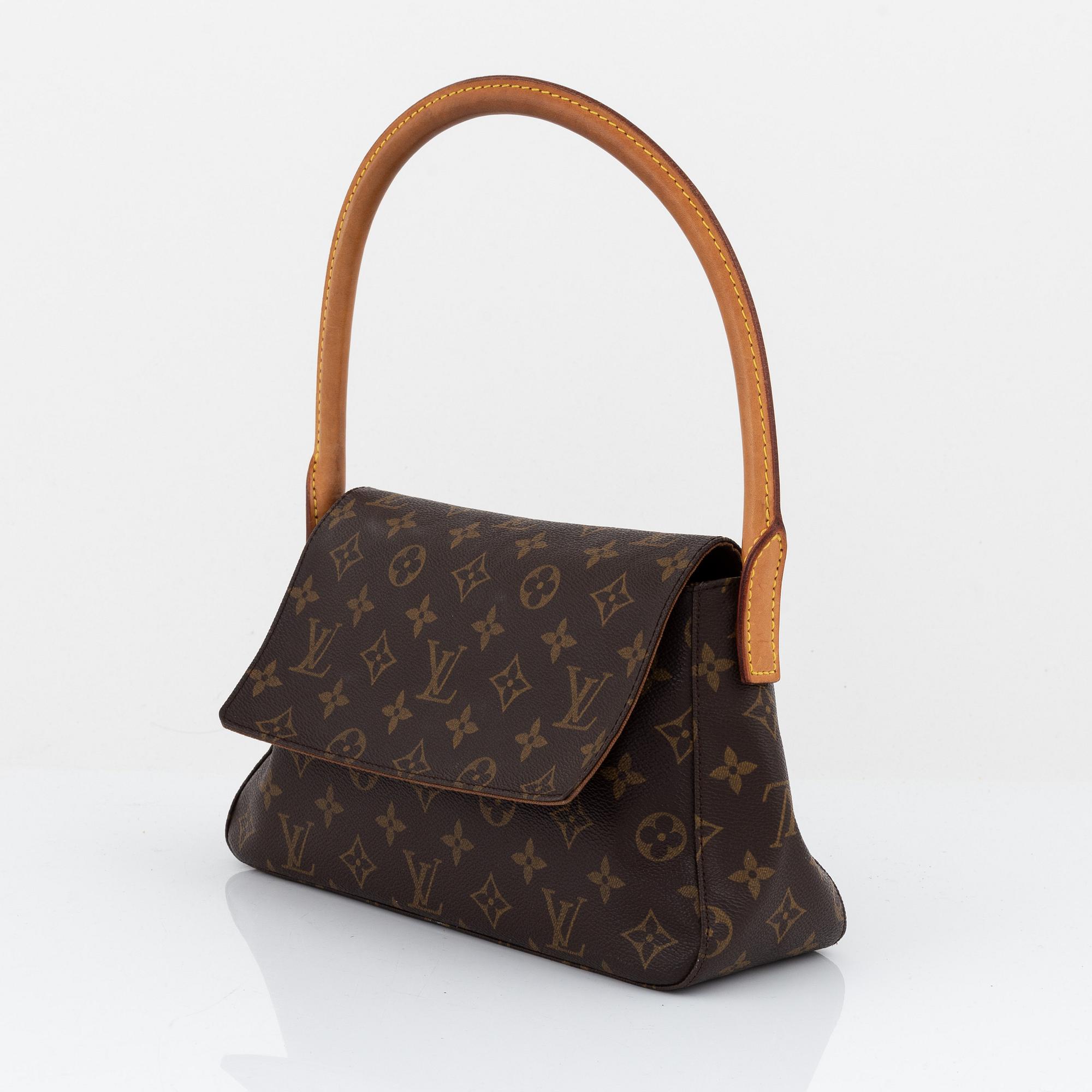 Louis Vuitton, a monogram canvas 'Mini Looping' bag.