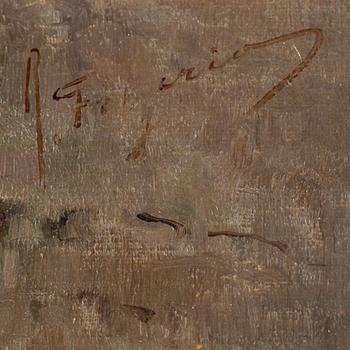 RAFFAELE FRIGERIO, olja på duk, sign.