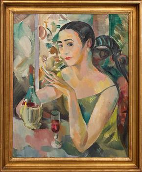 Jules Schyl, oil on canvas, signed 1927.