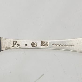 14 pieces of older silver spoons and forks, Sweden, 18th & 19th century.