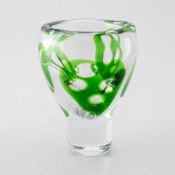 Vicke Lindstrand, a glass vase, Kosta.