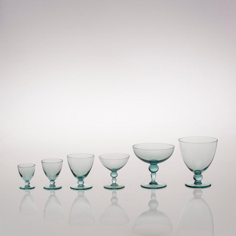 GLASSERVIS, 81 delar, 1920-tal.