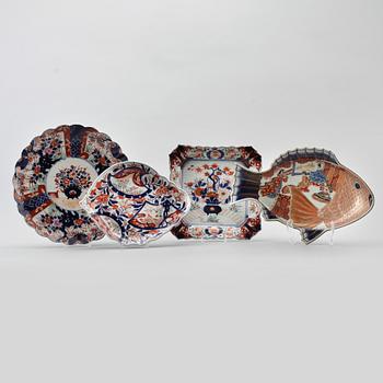 FAT, 4 st, porslin, Imari, Japan, 1900-talets förta hälft.