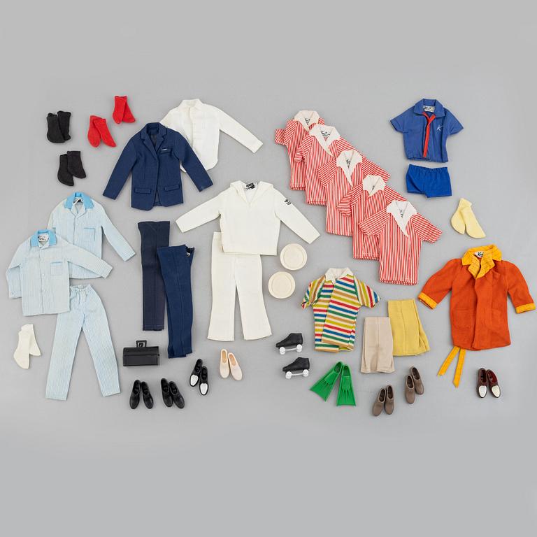 Ken and Alan, original clothing and accessories, Mattel, 1960s.