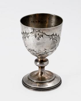 ÄGGKOPP, silver, Ryssland, tidigt 1900-tal.