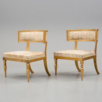 STOLAR, ett par, sengustavianska, 1800-talets början.
