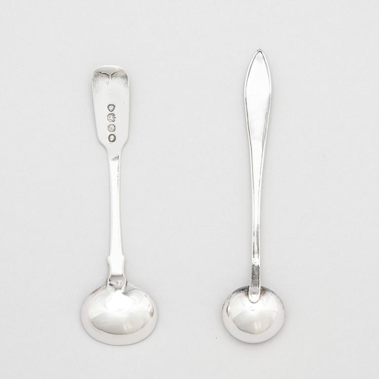 Petter Eneroth, a pair of salt cellars, Stockholm, 1795.
