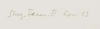 LENNART OLSON, photograph, 'Stazione Termini II Rom 1953', signed and dated.