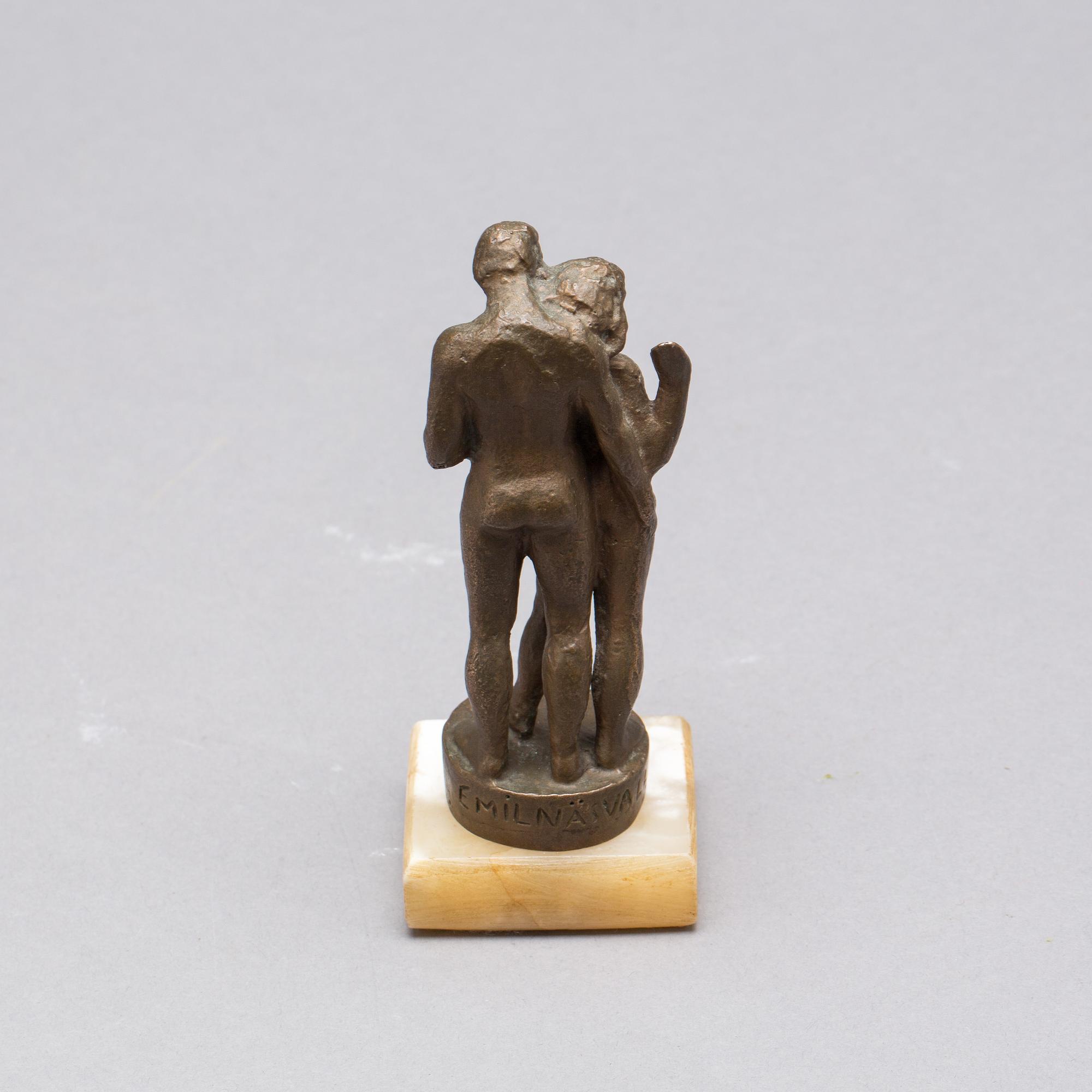 EMIL NÄSVALL, skulptur, brons, signerad.