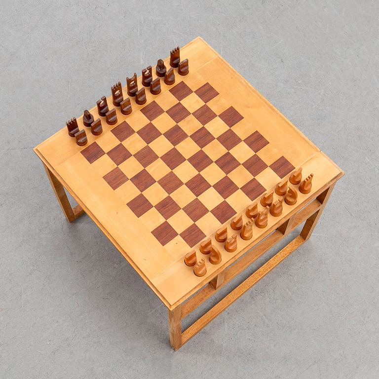 Rud Thygesen & Johnny Sörensen, chess table, for PP Möbler, Denmark, second half of the 20th century.