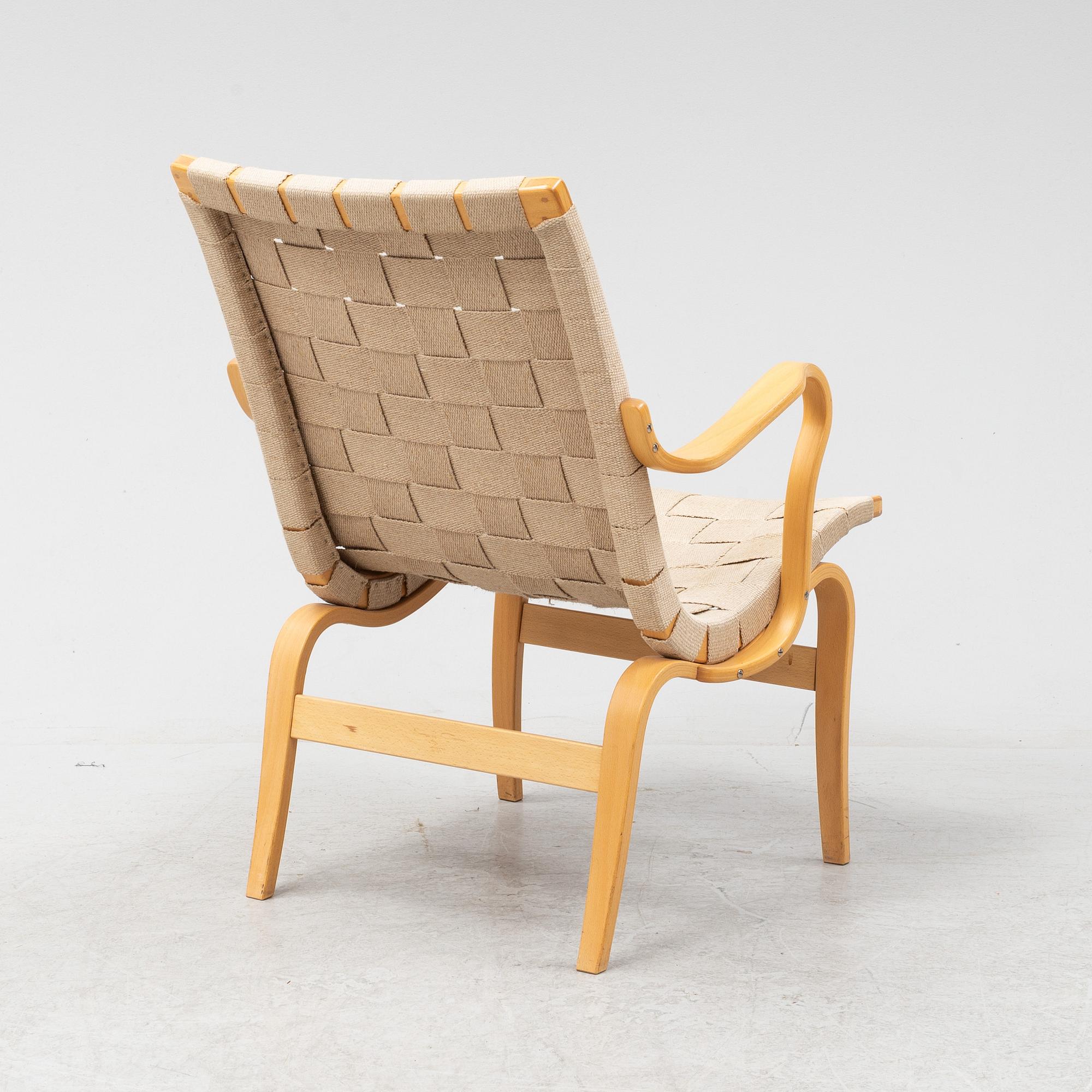An 'Eva' easy chair by Bruno Mathsson for Dux.