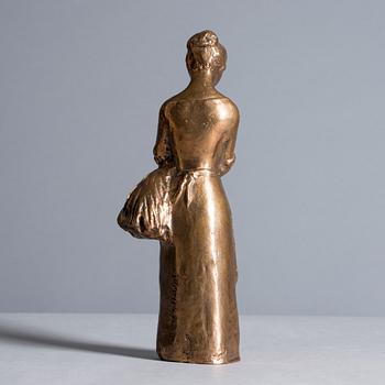 MATTI HAUPT, skulptur, polerad brons, signerad.