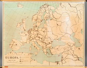 SKOLKARTOR, 2 st. "Alpländerna" och "Europa".