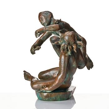 Carl Milles, "Lek med fiskar" (Play with fishes).