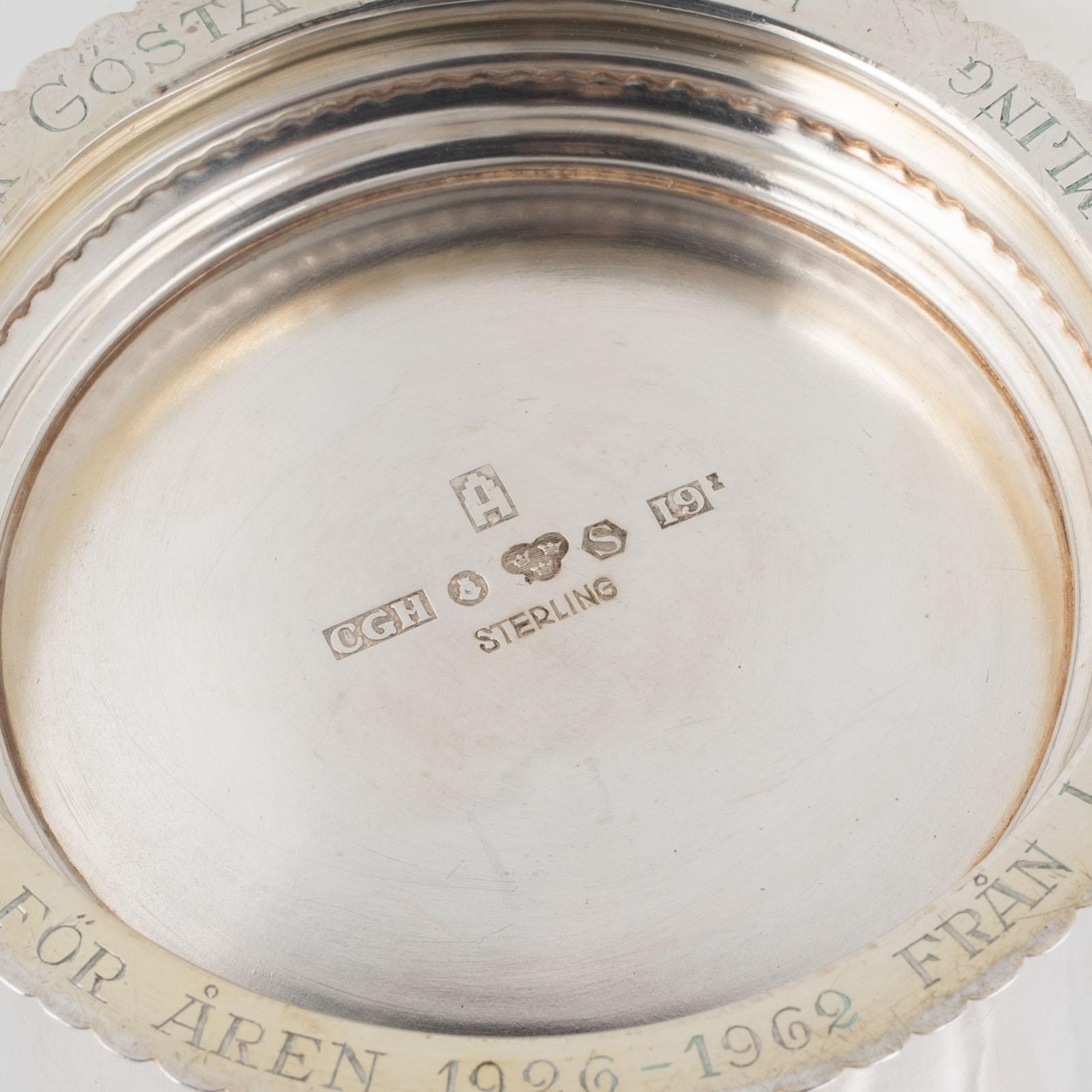 Vas, sterlingsilver, CG Hallberg, Stockholm, 1959.