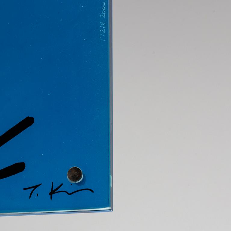 KEITH HARING & TOSHIYUKI KITA, a glass table lamp for Kreon, 1988.