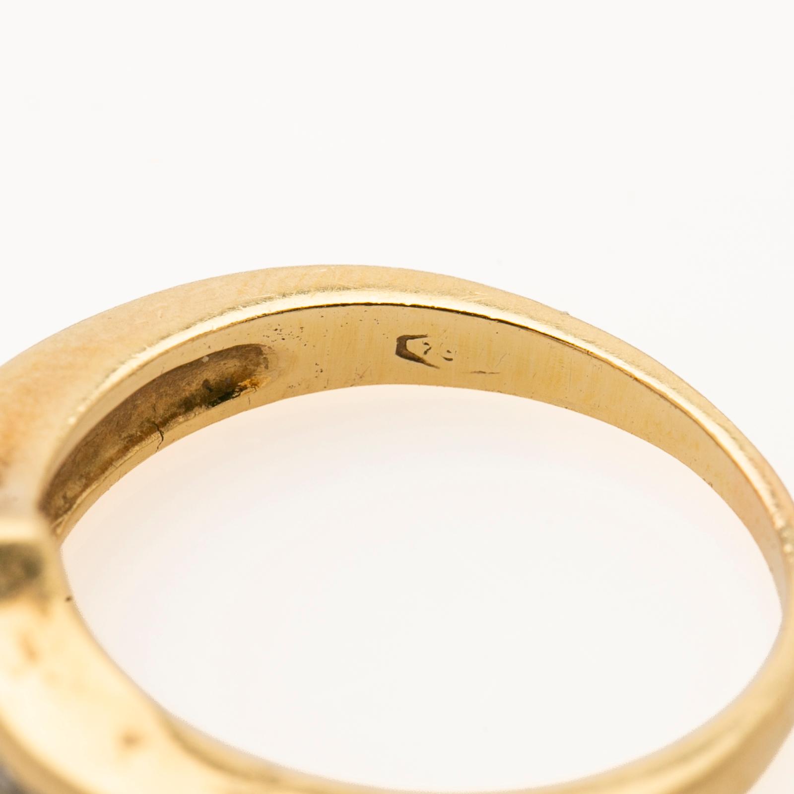 Ring, 14K gold with diamonds, Willy Wiemann.