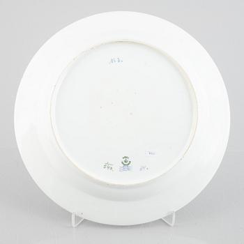 Serveringsfat, porslin, Royal Copenhagen, "Musselmalet halvblond", modell 540, 1898-1923.