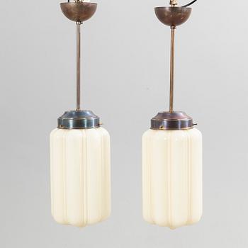 Ceiling lamps, a pair, Art Deco.