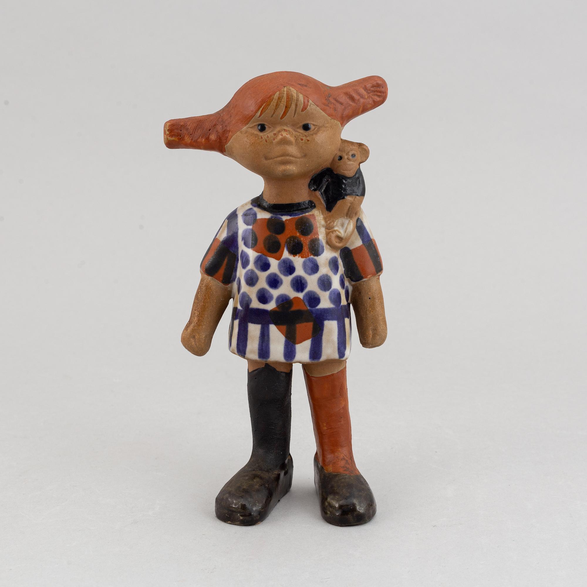 Lisa Larson, a 'Pippi' stoneware figurine for Gustavsberg.