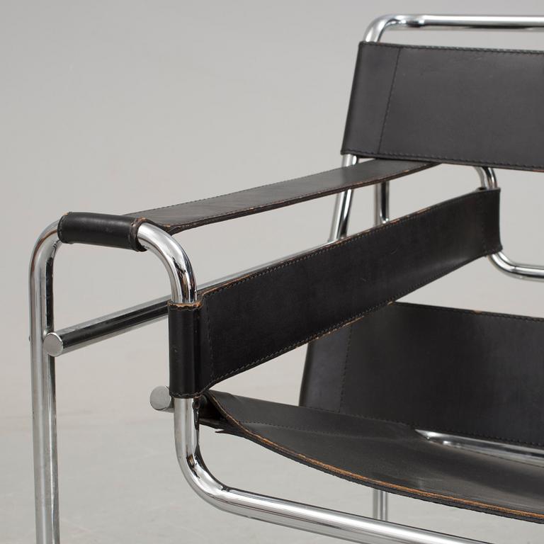 A "Wassily" chair by Marcel Breuer, Gavina, 1970s.
