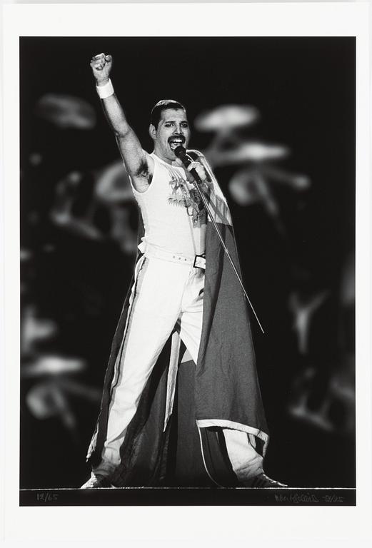 Peter Kjellerås, "Freddie Mercury, Queen, Råsunda", 1986.