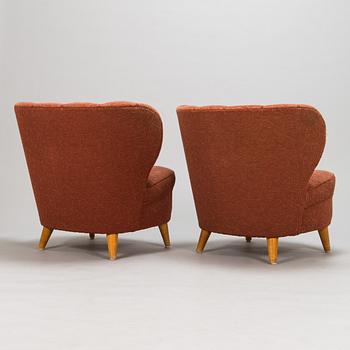 Fåtöljer, ett par, 1950-tal.